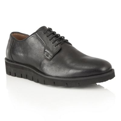 Frank Wright Black Leather 'Manfred' mens lace up shoes